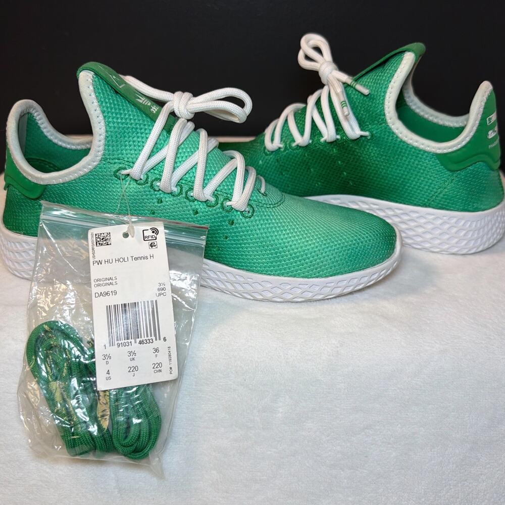 Pharrell x Adidas Tennis Hu Holi Green DA9619 | 4Y/5.5W - Picture 2 of 14
